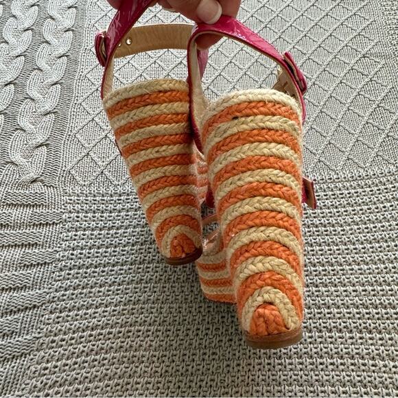 Kate Spade Pink Patent Wedges ~ 5.5 - Picture 4 of 8